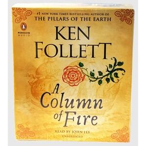 A Column of Fire by Ken Follet - Atudio Book - 24 CD Set NOS Sealed
